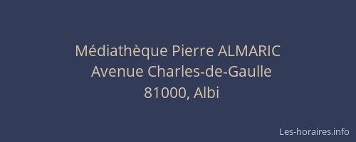 Médiathèque Pierre ALMARIC