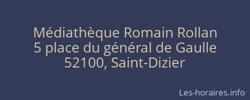 Médiathèque Romain Rollan