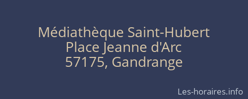 Médiathèque Saint-Hubert