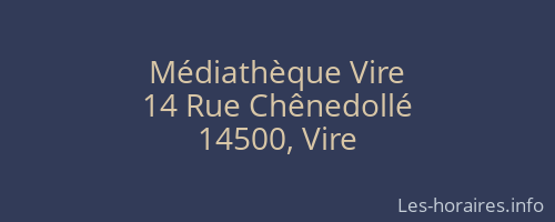 Médiathèque Vire