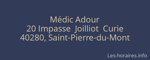 Médic Adour