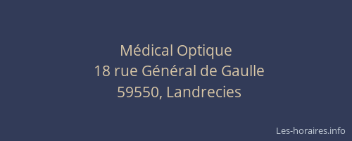Médical Optique