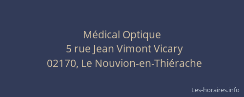 Médical Optique