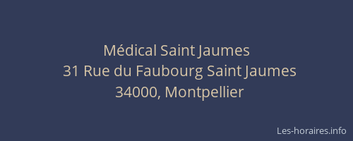 Médical Saint Jaumes