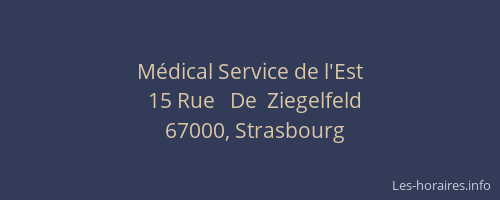 Médical Service de l'Est