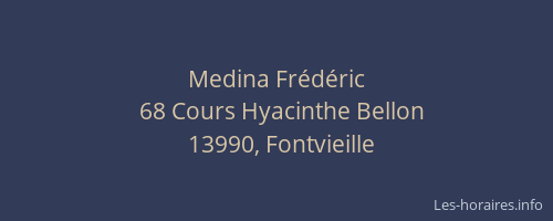 Medina Frédéric