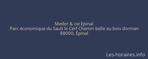 Medor & cie Epinal