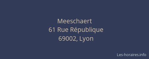 Meeschaert