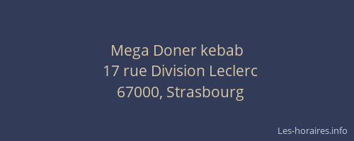 Mega Doner kebab