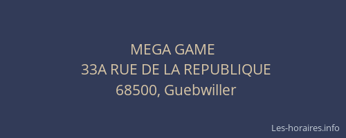 MEGA GAME
