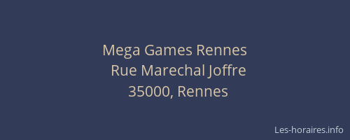 Mega Games Rennes