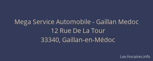 Mega Service Automobile - Gaillan Medoc