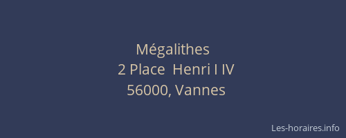 Mégalithes