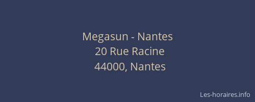 Megasun - Nantes