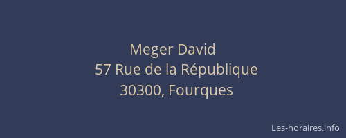 Meger David