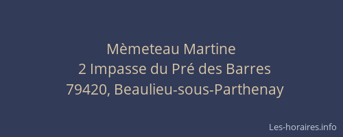 Mèmeteau Martine