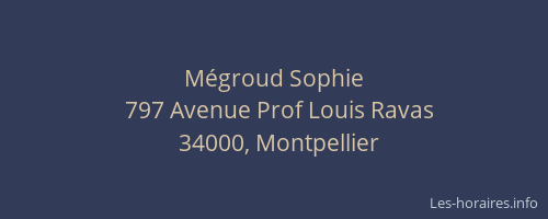 Mégroud Sophie