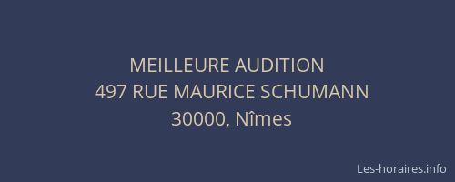 MEILLEURE AUDITION