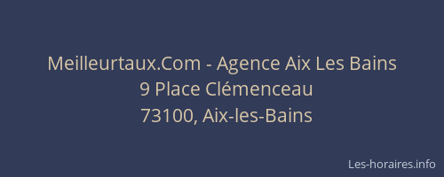 Meilleurtaux.Com - Agence Aix Les Bains