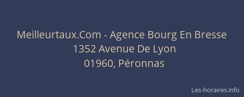 Meilleurtaux.Com - Agence Bourg En Bresse