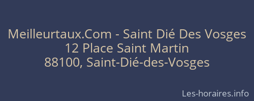 Meilleurtaux.Com - Saint Dié Des Vosges