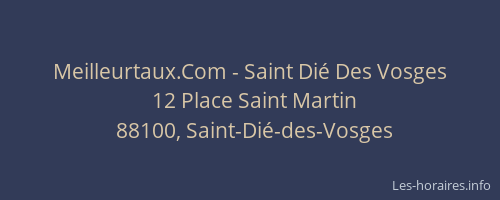 Meilleurtaux.Com - Saint Di&eacute; Des Vosges