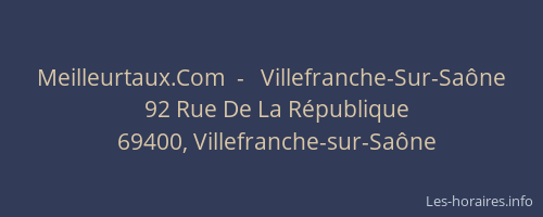 Meilleurtaux.Com  -   Villefranche-Sur-Saône
