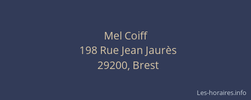 Mel Coiff