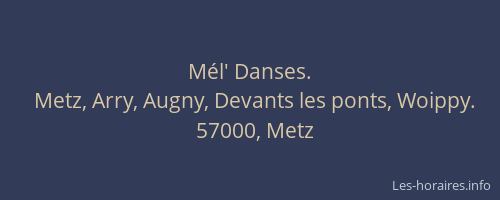 Mél' Danses.