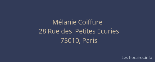 Mélanie Coiffure
