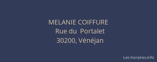 MELANIE COIFFURE