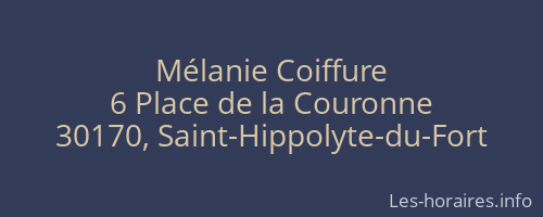 Mélanie Coiffure