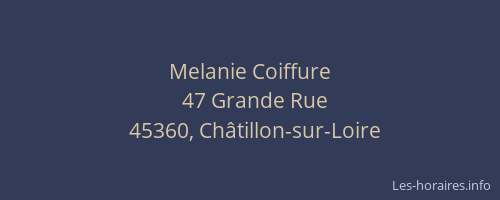 Melanie Coiffure