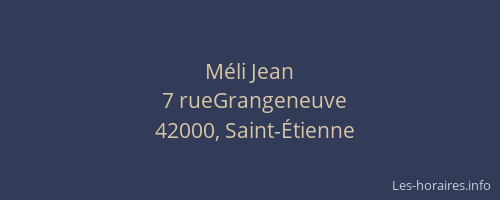 Méli Jean