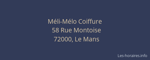 Méli-Mélo Coiffure