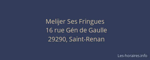 Melijer Ses Fringues