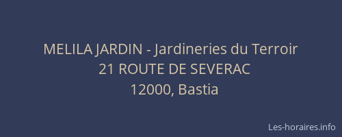 MELILA JARDIN - Jardineries du Terroir