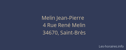 Melin Jean-Pierre