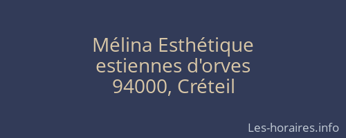 Mélina Esthétique