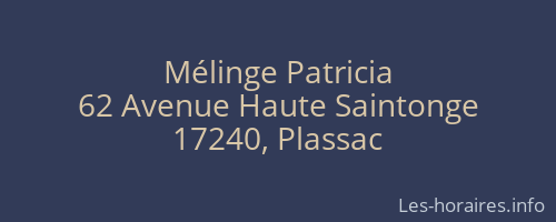Mélinge Patricia