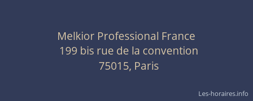 Melkior Professional France