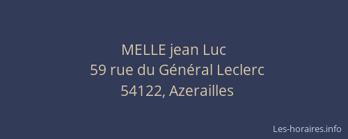 MELLE jean Luc