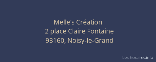 Melle's Création