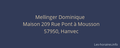 Mellinger Dominique