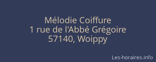 Mélodie Coiffure