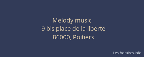 Melody music