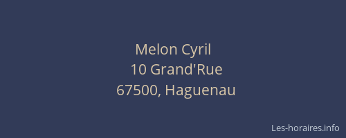 Melon Cyril