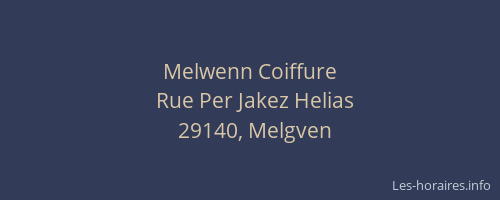 Melwenn Coiffure