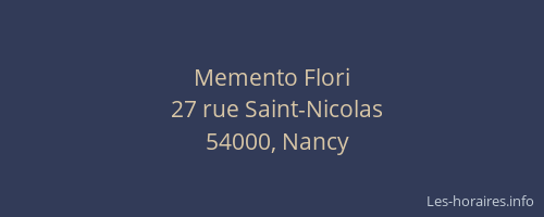 Memento Flori