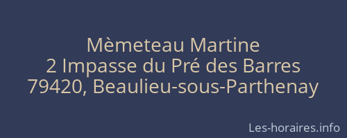 Mèmeteau Martine